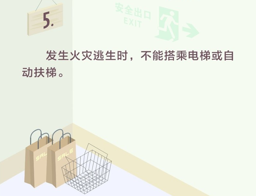 购物中心、大型市场等地发生火灾如何逃生？