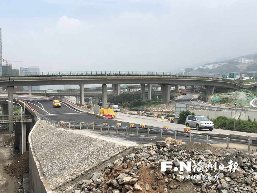 马尾打通又一快速通道 三江口大桥新匝道建成通车