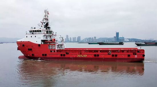 马尾造船公司75米平台供应船成功交付