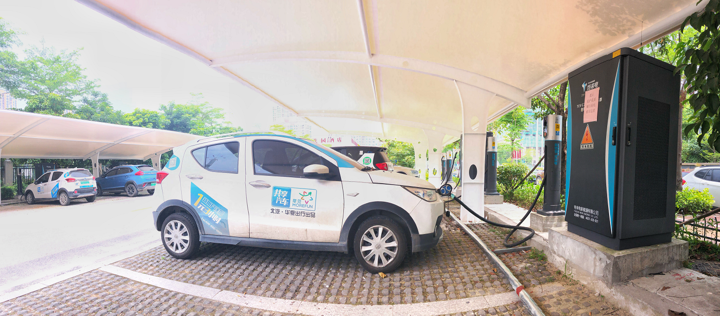 马尾区最大规模新能源汽车快速充电站建设完成