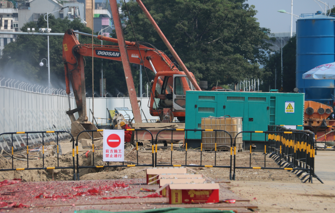 马尾港口路下穿及市政基础设施配套工程项目罗星塔站开工