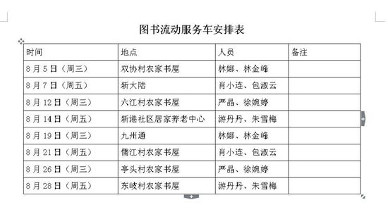 图书馆流动服务车又要来到家门口了