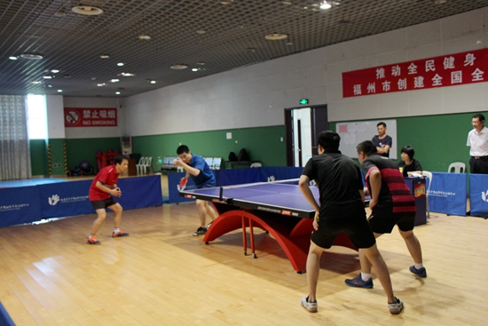 全民健身乒乓球赛成功举办