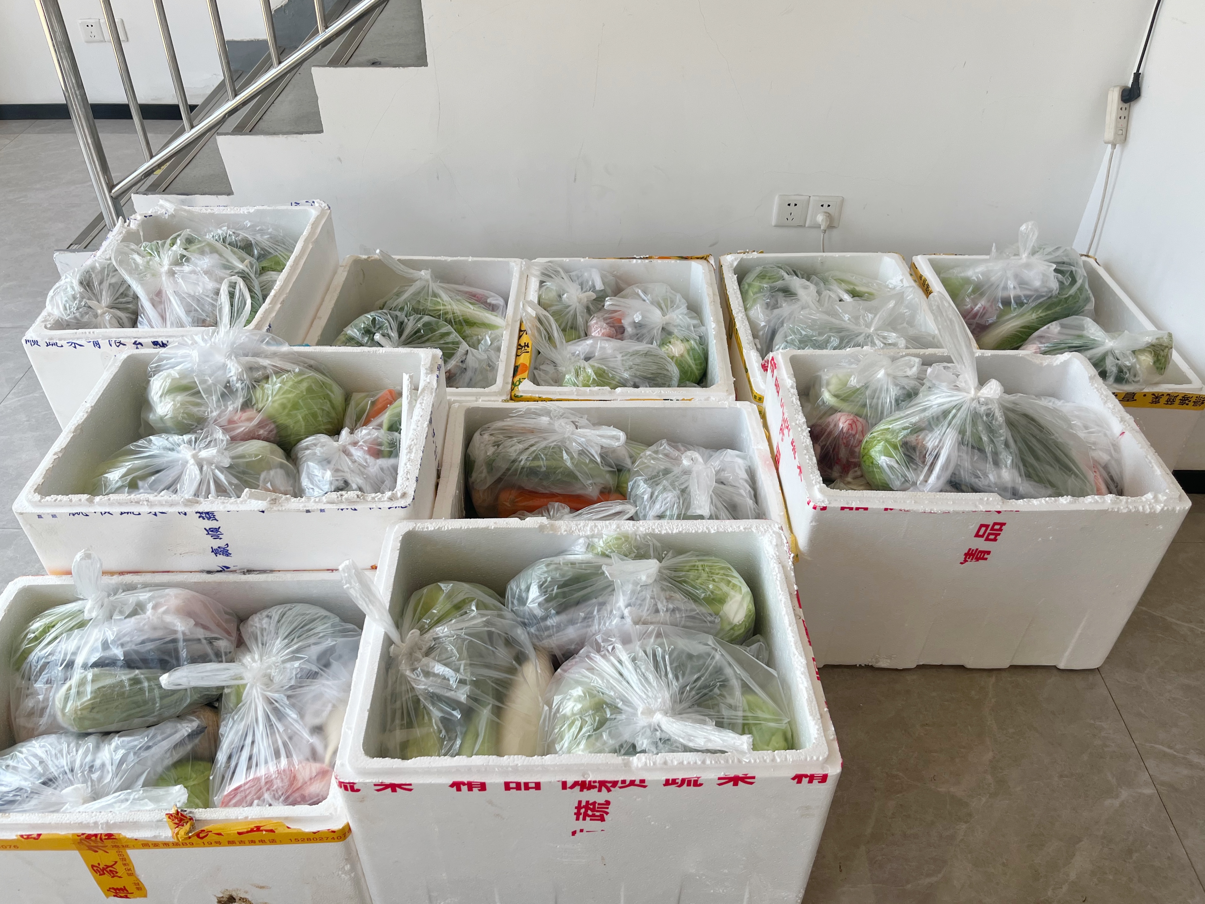 亭江：爱心企业赠蔬菜，助力辖区战疫情