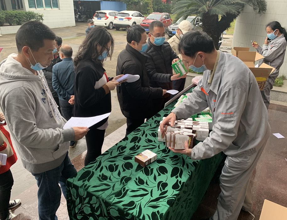 复工复产后“第一单”捐给抗疫一线