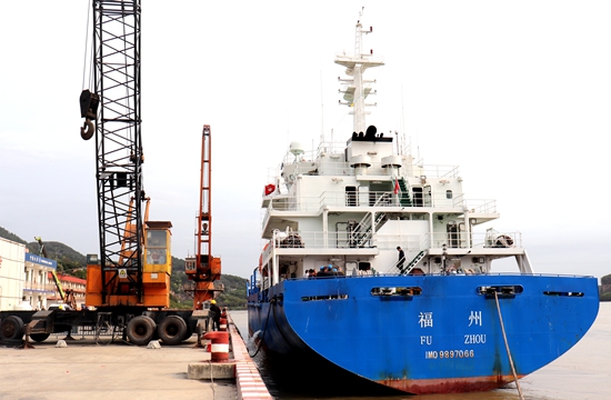 闽安：全省唯一可用专用远洋渔货装卸码头首次作业