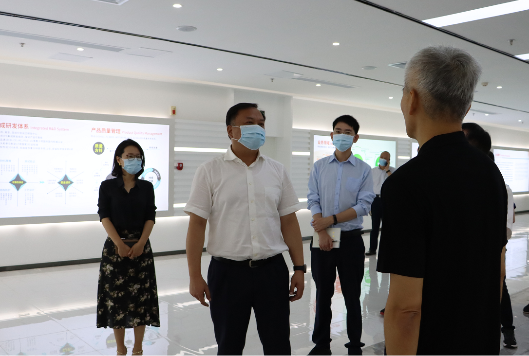 张帆走访区内重点企业